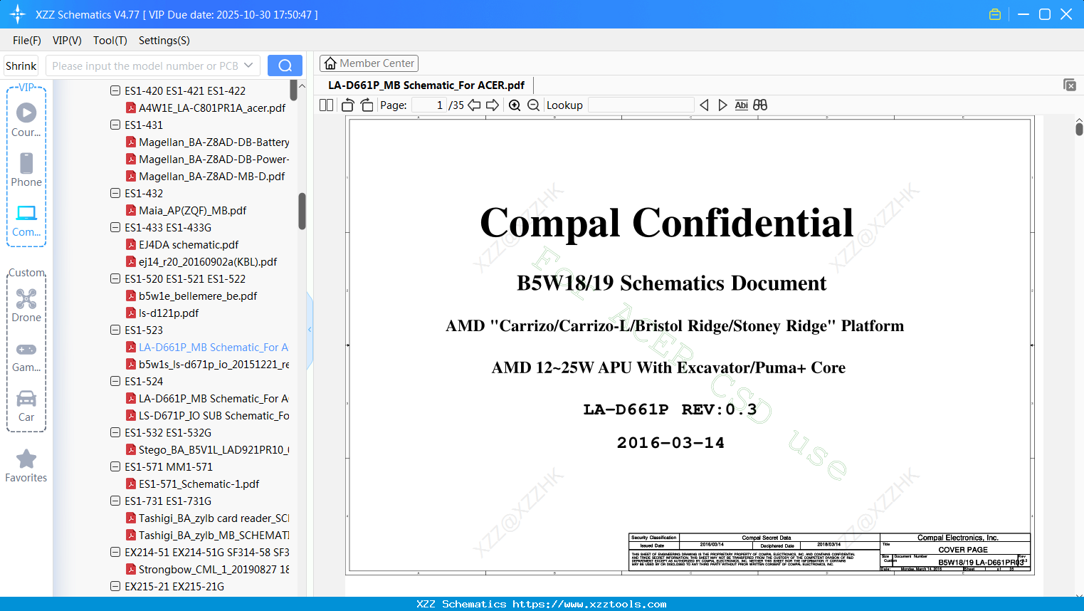Laptop LA-D661P_MB Schematic_For ACER